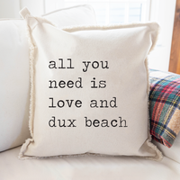 Personalized All You Need Is Love Square Pillow