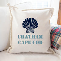 Personalized Shell Two Line Text Square Pillow