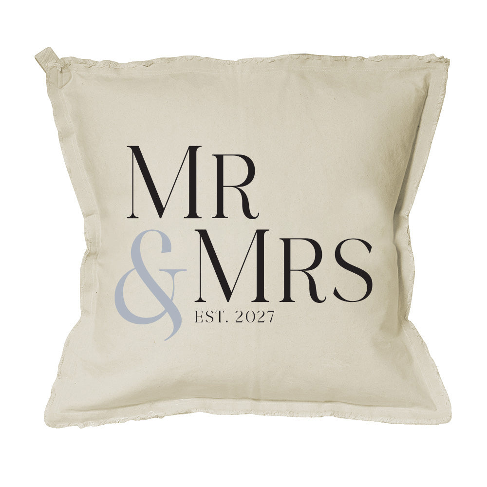 Mr & Mrs Personalized Square Pillow