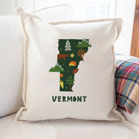 Vermont State Square Pillow
