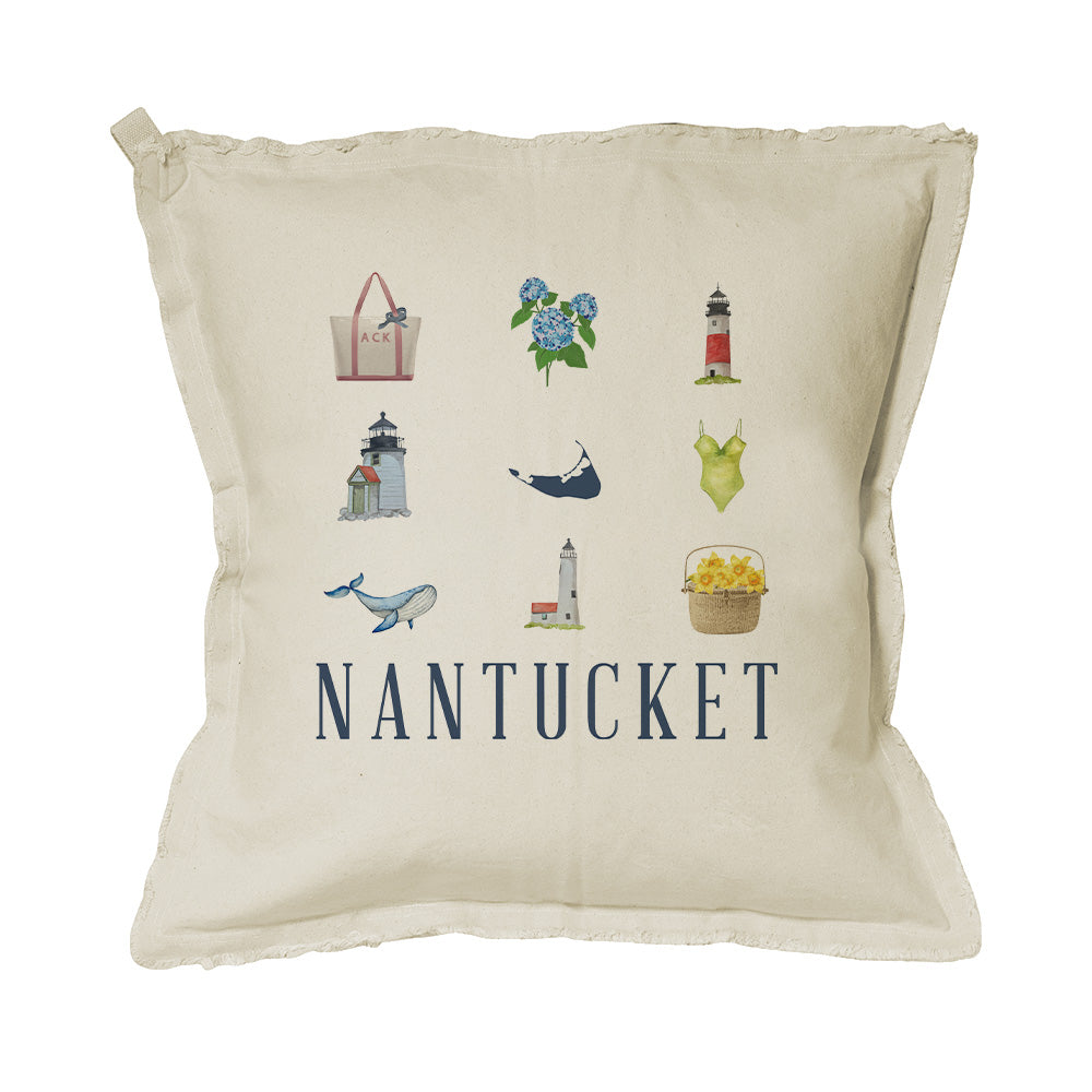 Nantucket Icons Square Pillow