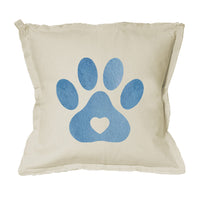 Paw Heart Square Pillow