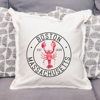 Boston Lobster Square Pillow