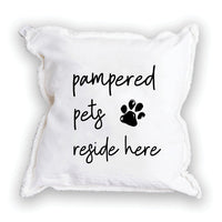 Pampered Pets Square Pillow