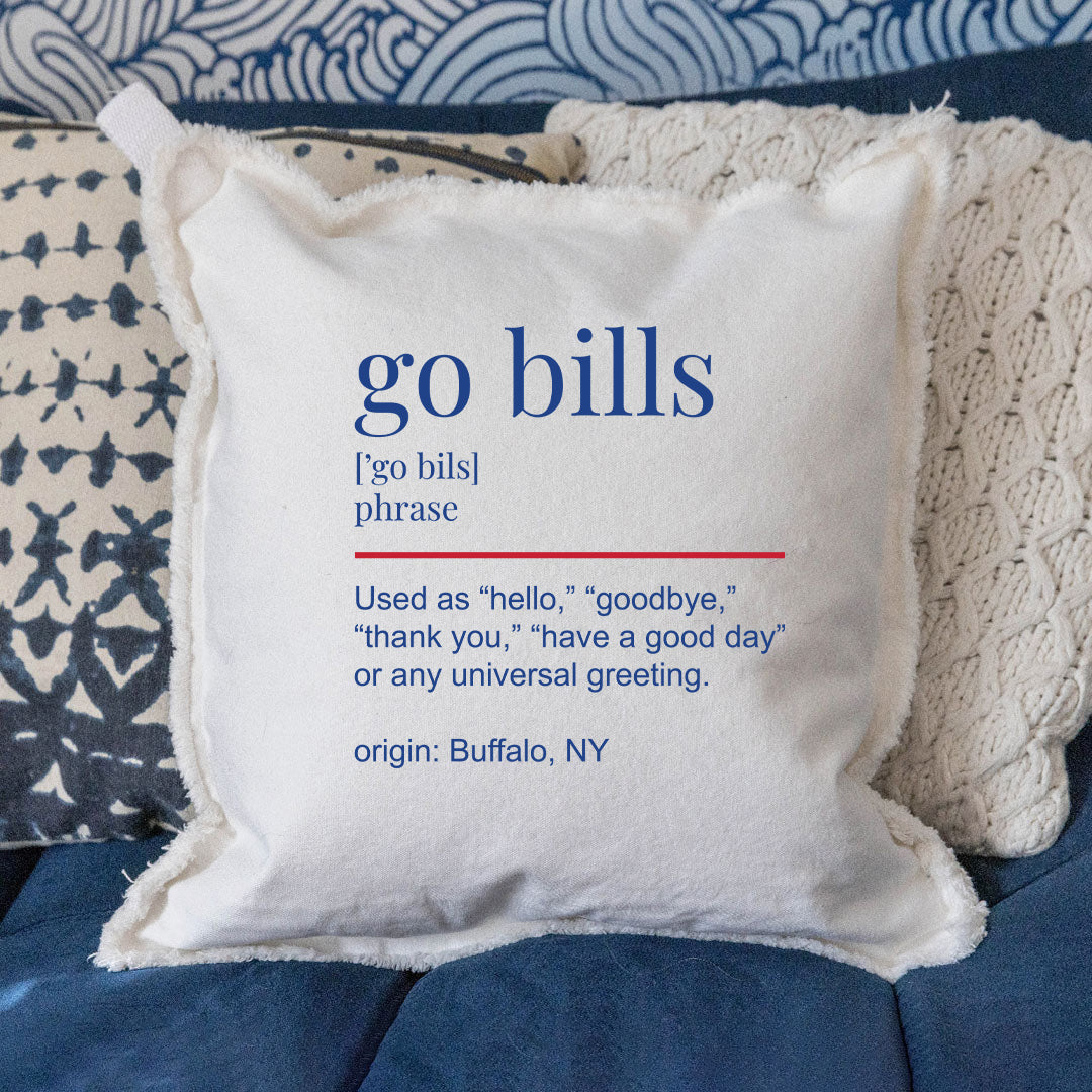 Go Bills Definition Pillow