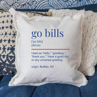 Go Bills Definition Pillow