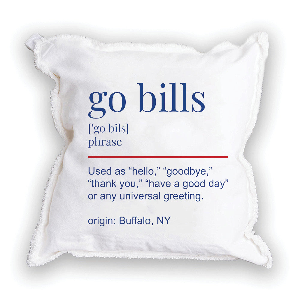 Go Bills Definition Pillow