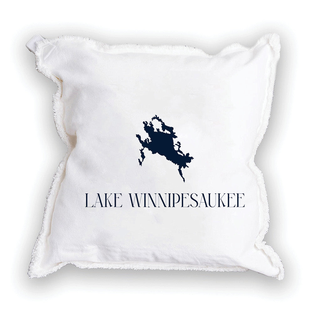 Lake Winnipesaukee  Silo Square Pillow