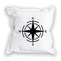 Compass Personalized Square Pillow