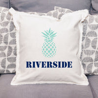 Personalized Pineapple One Line Text Square Pillow