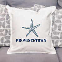 Personalized Starfish One Line Text Square Pillow