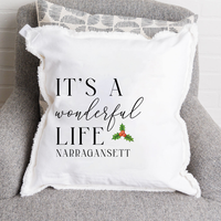 Personalized It's a Wonderful Life  Square Pillow