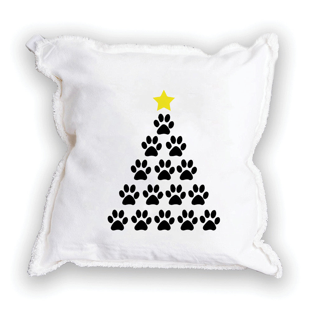 Paws Tree Square Pillow