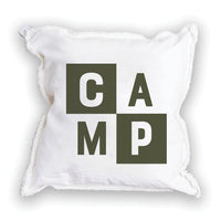 Color Block Camp Square Pillow