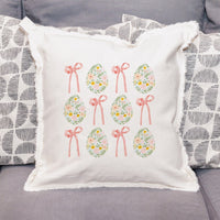 Easter Egg Preppy Throw Pillow