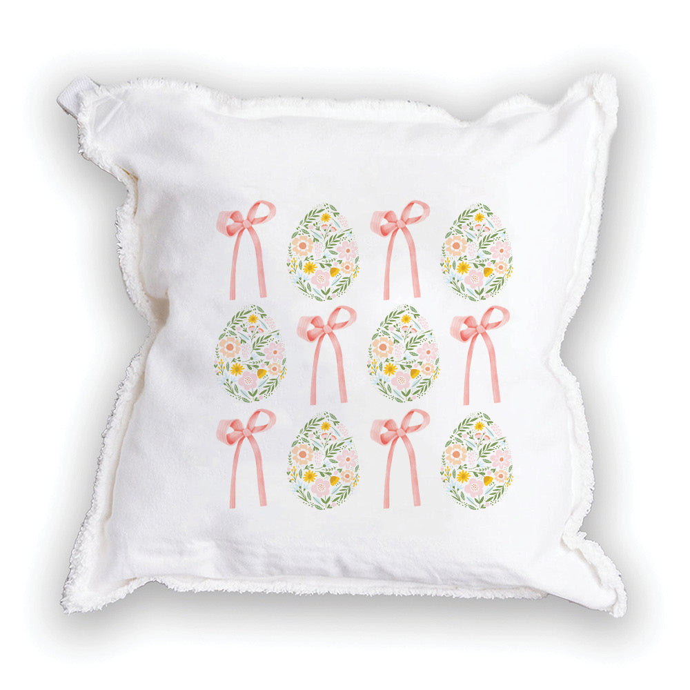 Easter Egg Preppy Throw Pillow