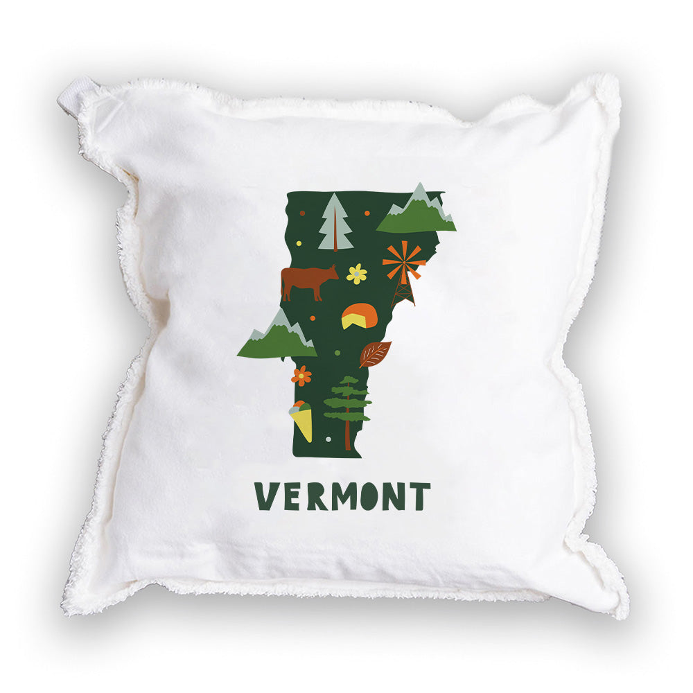 Vermont State Square Pillow