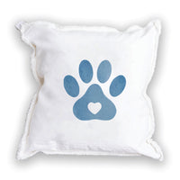 Paw Heart Square Pillow
