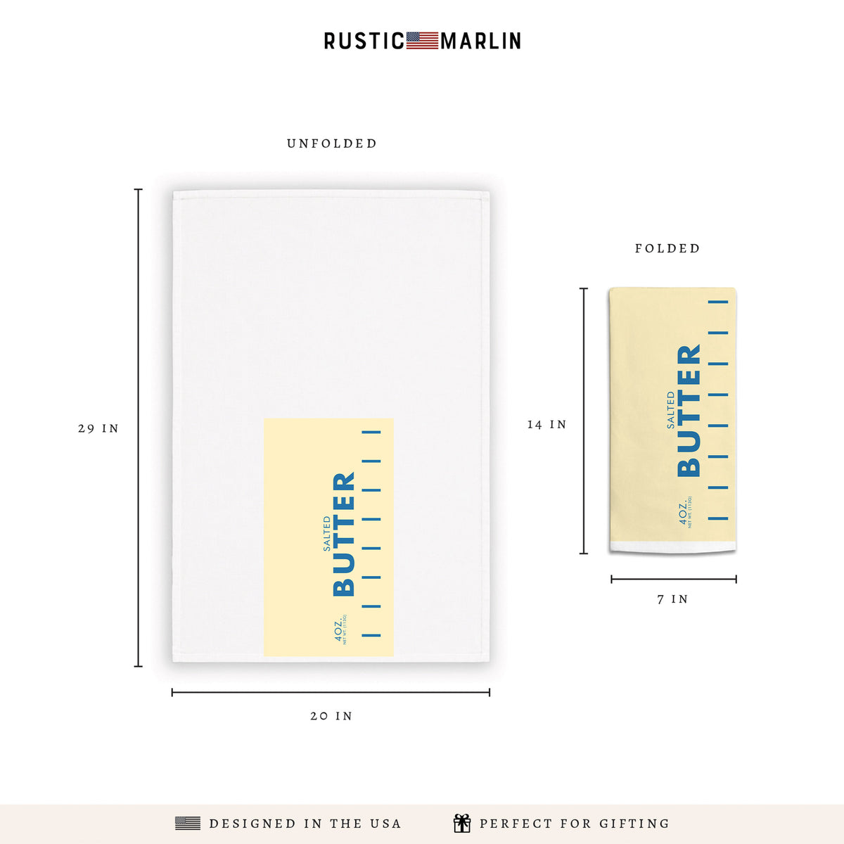 Butter Stick Tea Towel