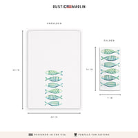 Coastal Fish Tea Towel