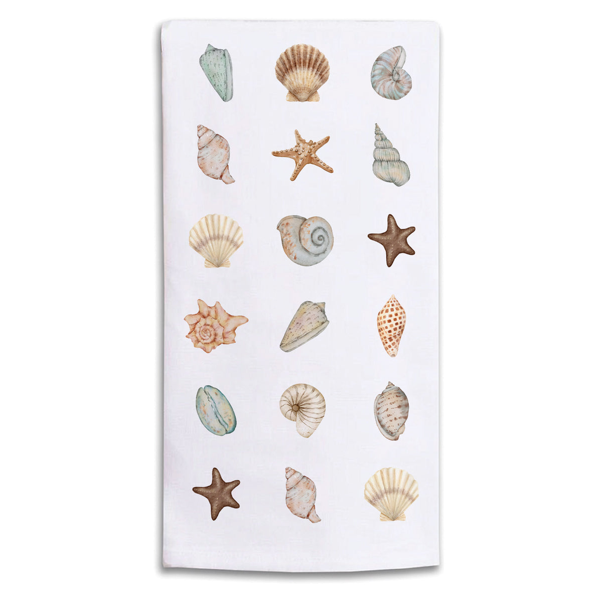 Shell Icons Tea Towel
