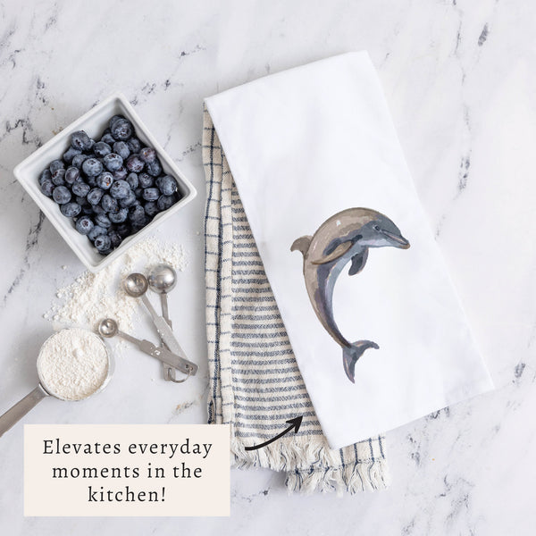 Dolphin Tea Towel