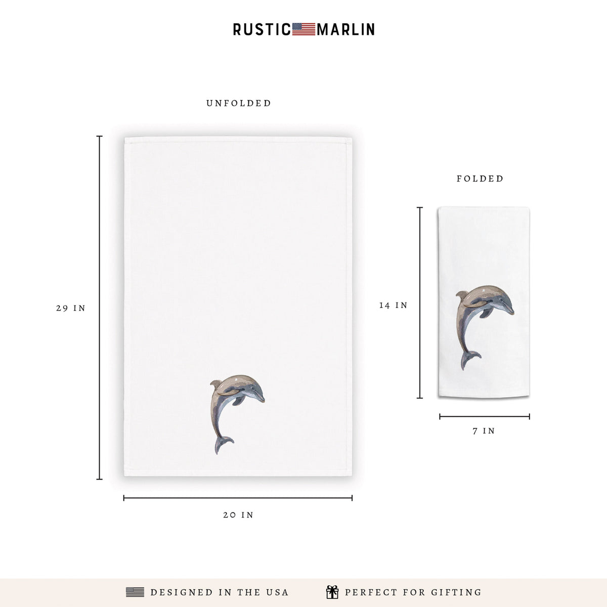 Dolphin Tea Towel