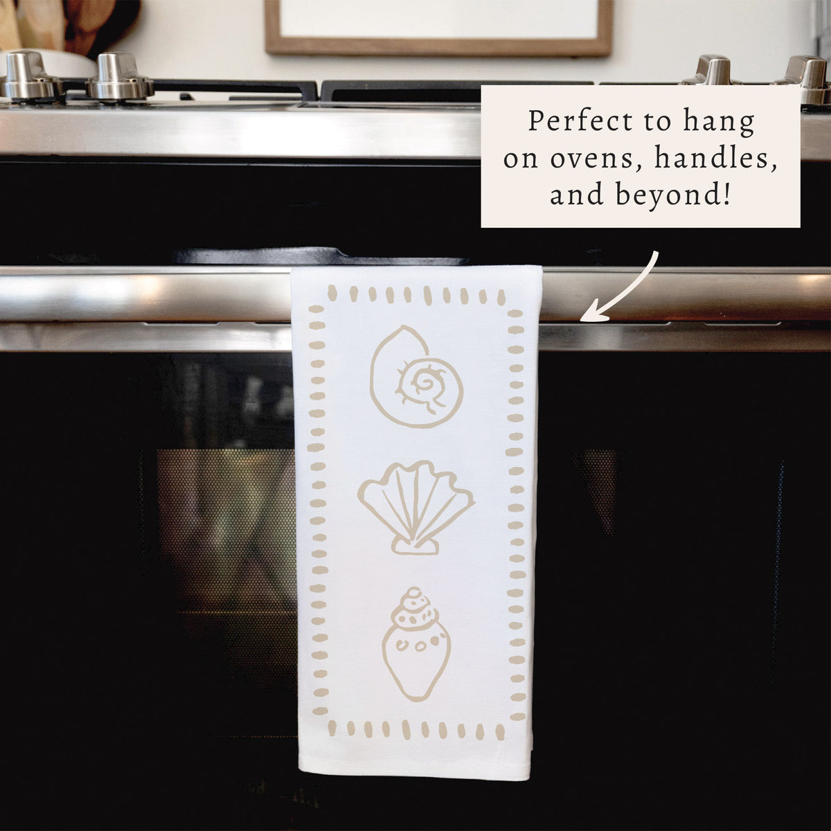 Neutral Shells Tea Towel