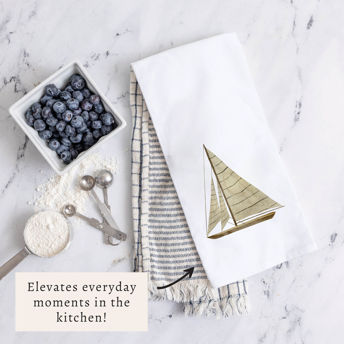 Sailboat Tea Towel