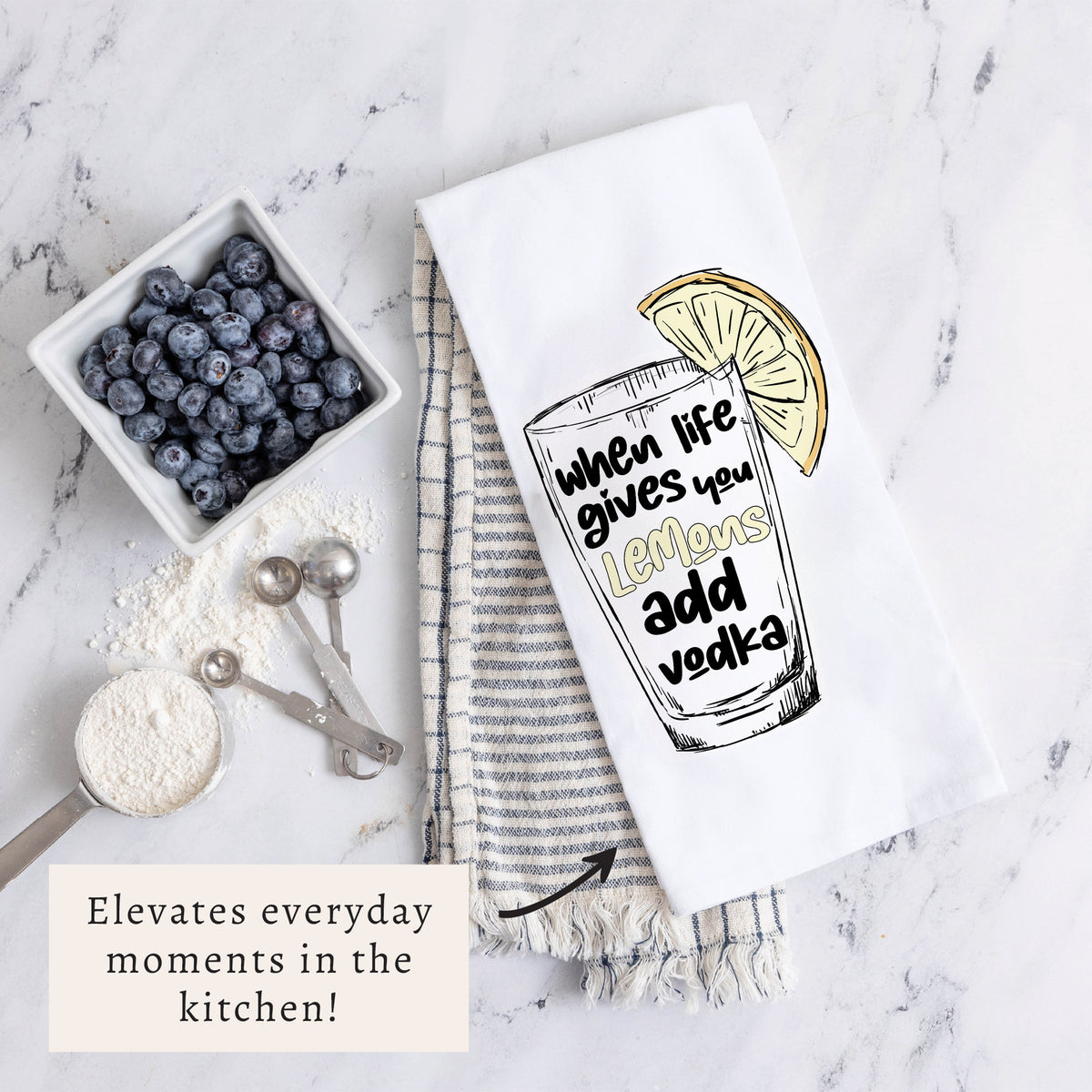 When Life Gives You Lemons Tea Towel