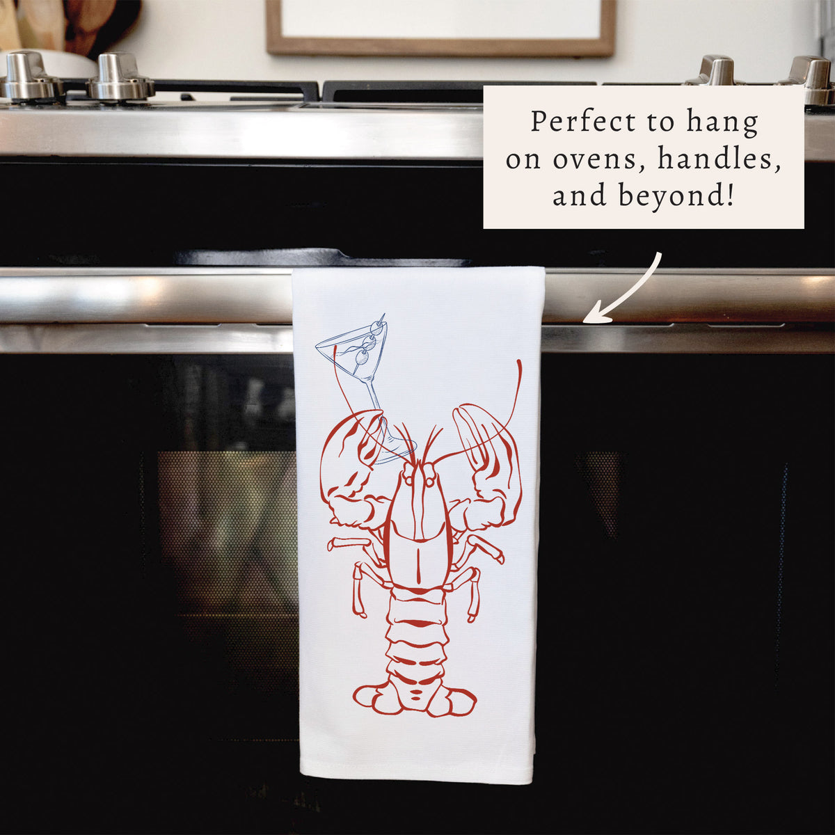 Lobster Martini Tea Towel