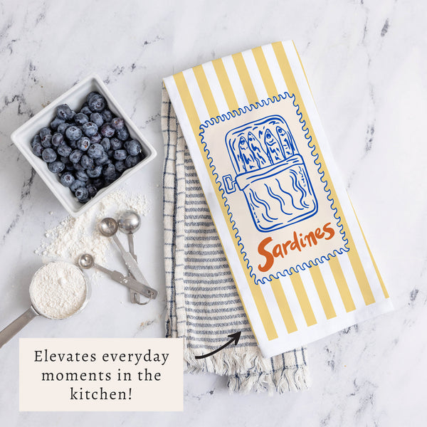 Sardines Tea Towel