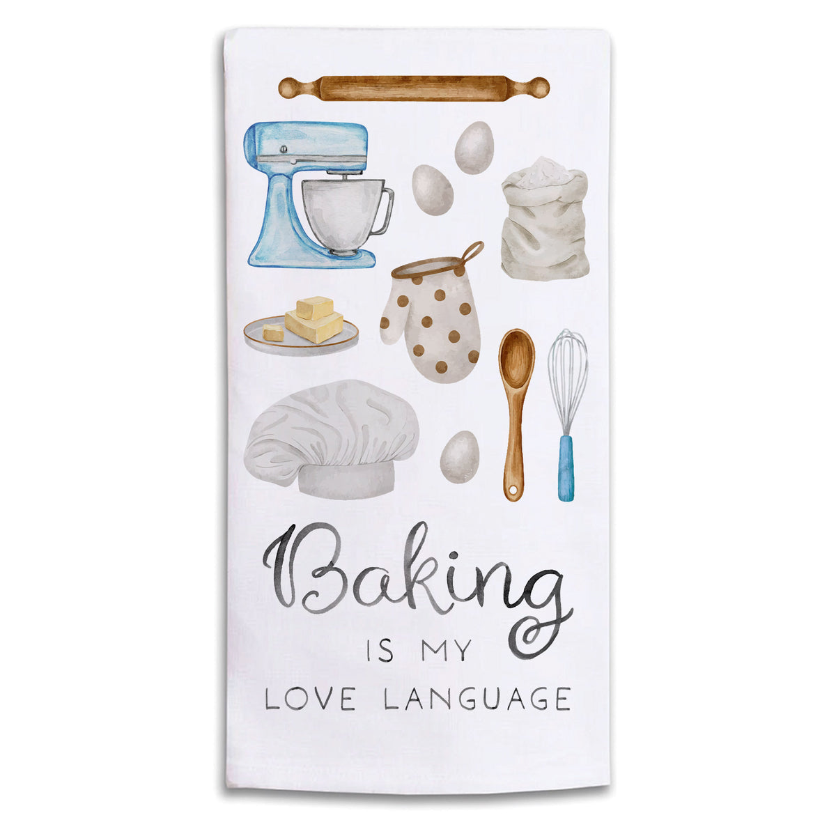 Baking Is My Love Language Tea Towel