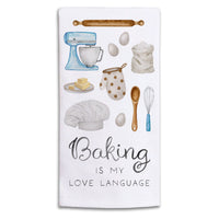 Baking Is My Love Language Tea Towel