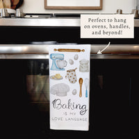Baking Is My Love Language Tea Towel