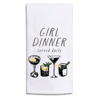 Girl Dinner Tea Towel