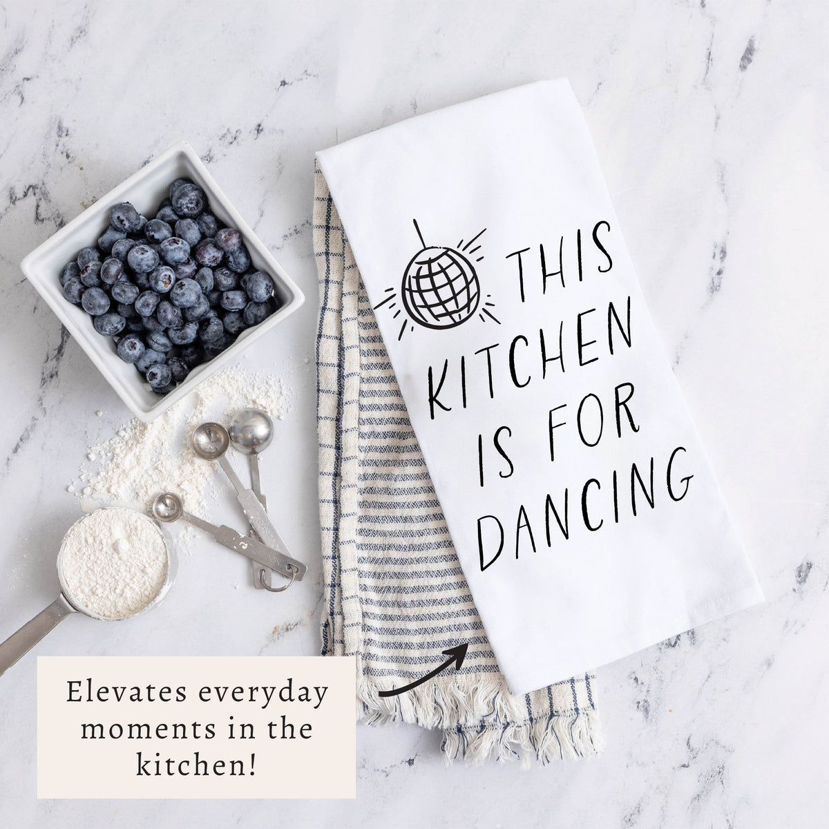 This Kitchen Is For Dancing Tea Towel