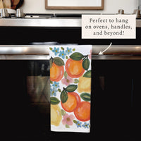 Orange Bloom Tea Towel