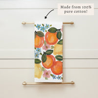 Orange Bloom Tea Towel