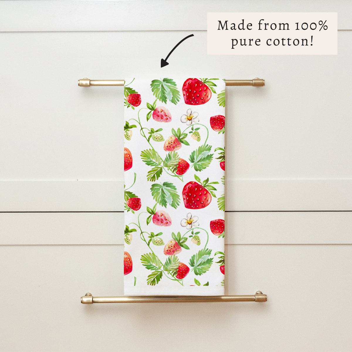 Strawberries Tea Towel