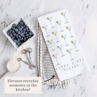 Extra Dirty Please Tea Towel