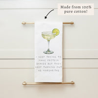 Protein Shake Margarita Tea Towel
