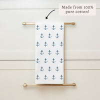 Anchor Pattern Tea Towel