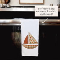 Fall Sailboat Tea Towel