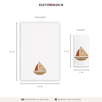 Fall Sailboat Tea Towel