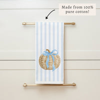 Wicker Pumpkin Tea Towel