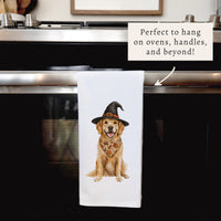 Fall Dog Tea Towel
