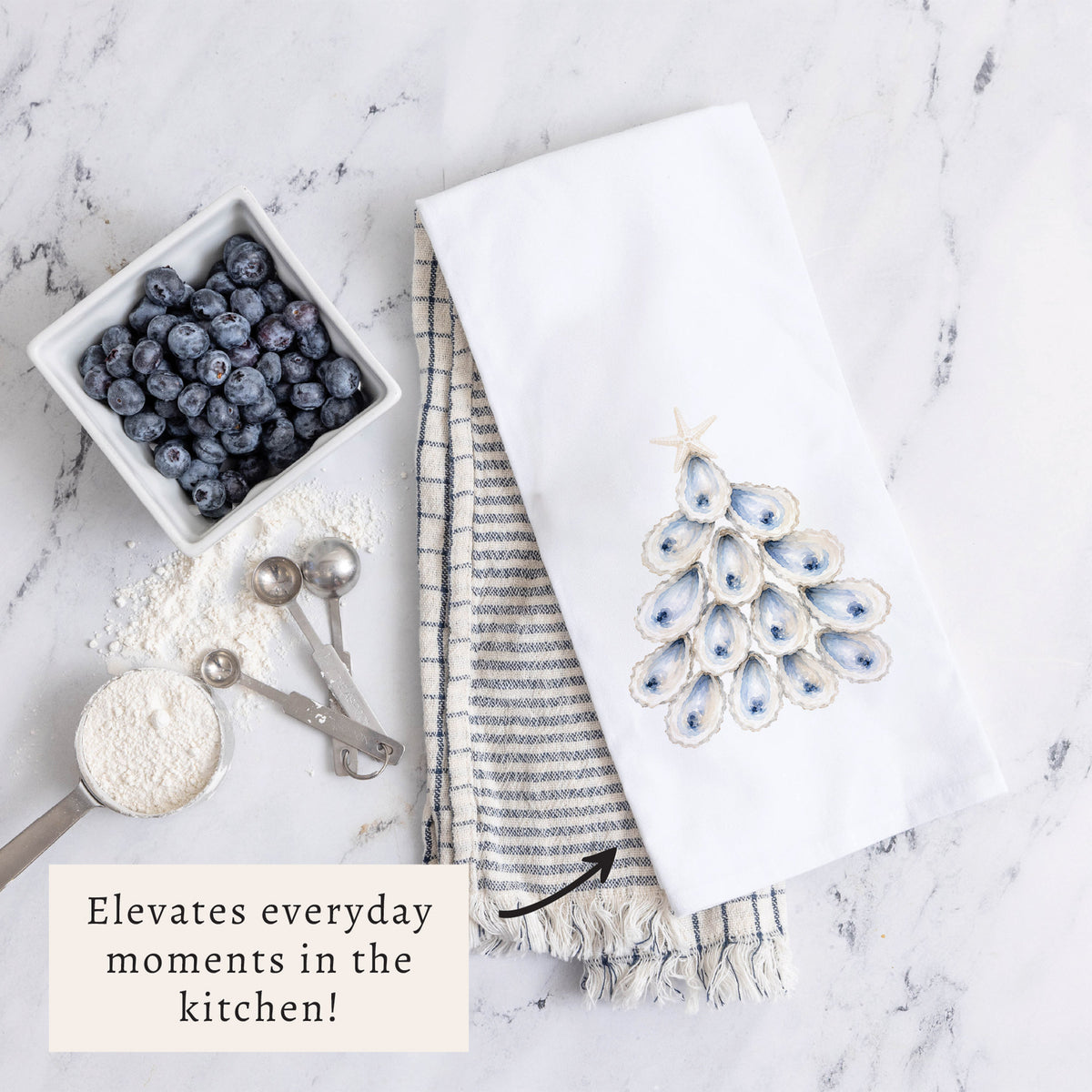 Oyster Tree Tea Towel
