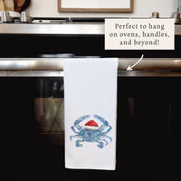 Santa Crab Tea Towel