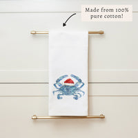 Santa Crab Tea Towel